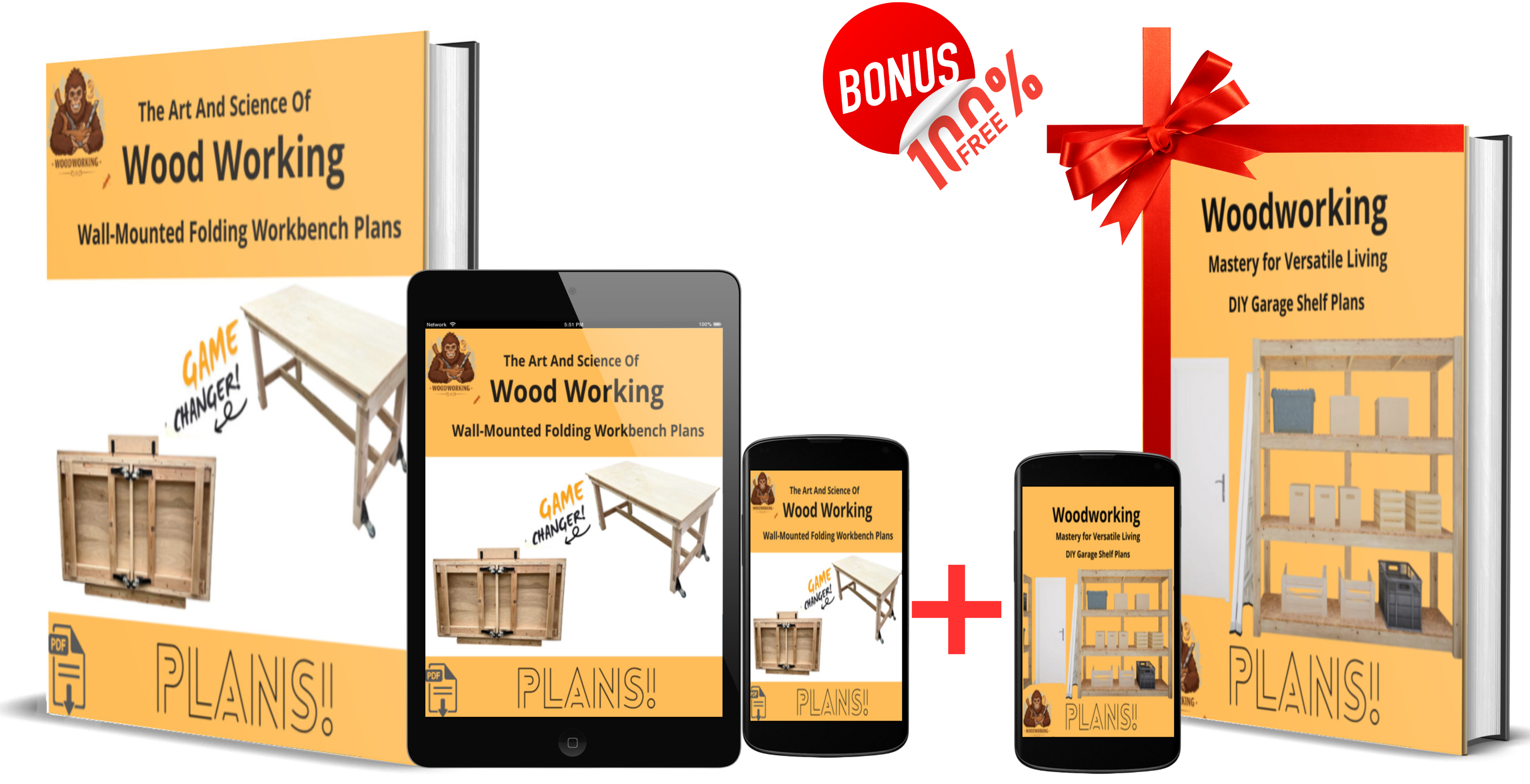 Wall-Mounted Folding Workbench Plans